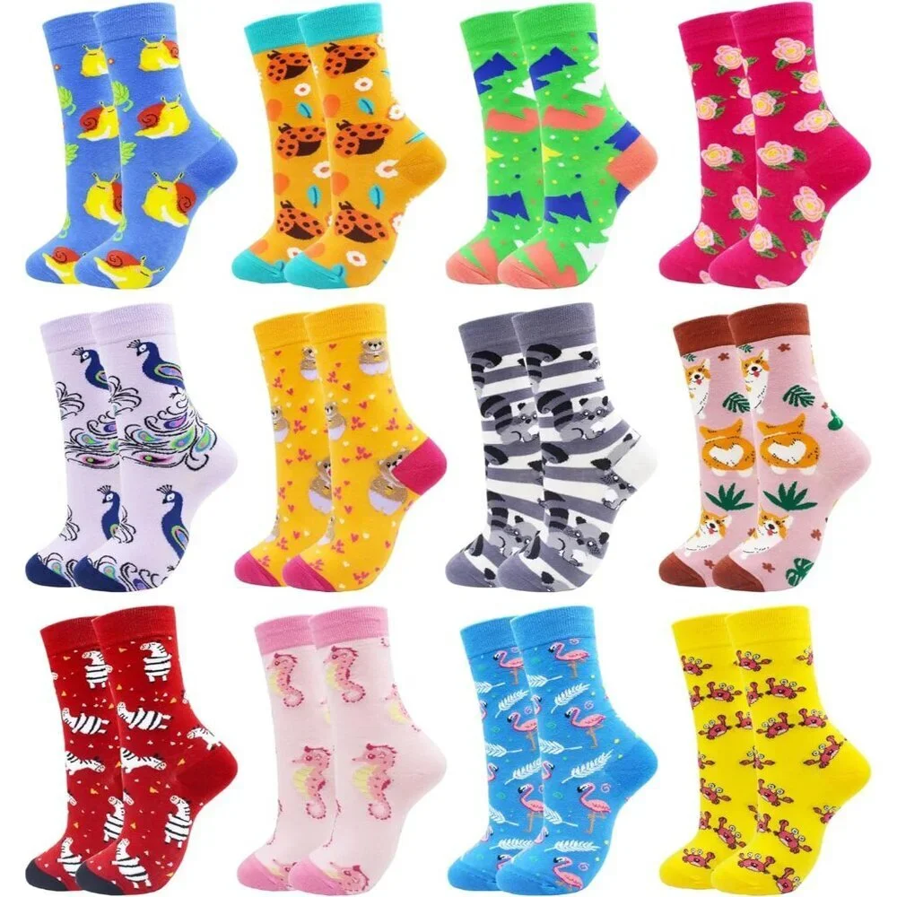 Women Fun Socks Cotton Food Animal Onesize Gift